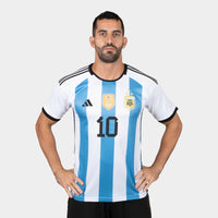 Thumbnail for Argentina 22/23 Men Home Jersey MESSI 10 World Cup Patch