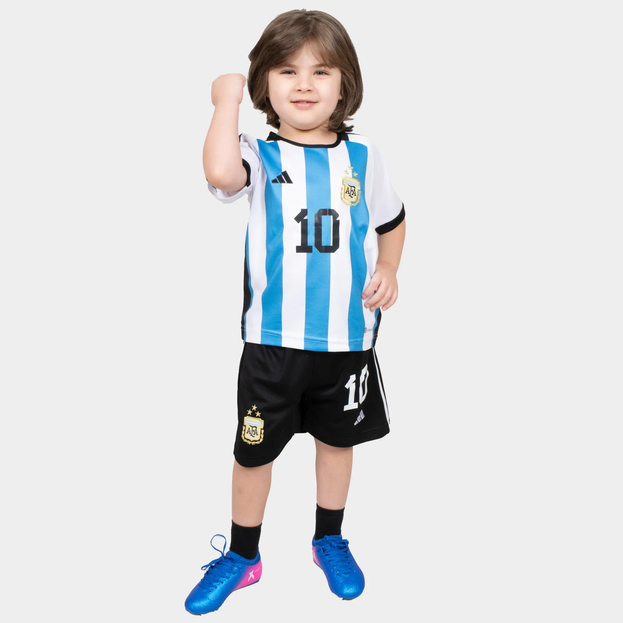 Kit domicile enfant Messi 3 étoiles Argentine 22/23