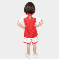 Thumbnail for Arsenal Kids Kit Home Season 23/24 Designed By Mitani Store , Regular Fit Jersey Short Sleeves And Round Neck Collar In Red Color