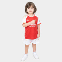 Thumbnail for Arsenal Kids Kit Home Season 23/24 Designed By Mitani Store , Regular Fit Jersey Short Sleeves And Round Neck Collar In Red Color
