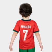 Thumbnail for Portugal Ronaldo 24/25 Kids Home Kit