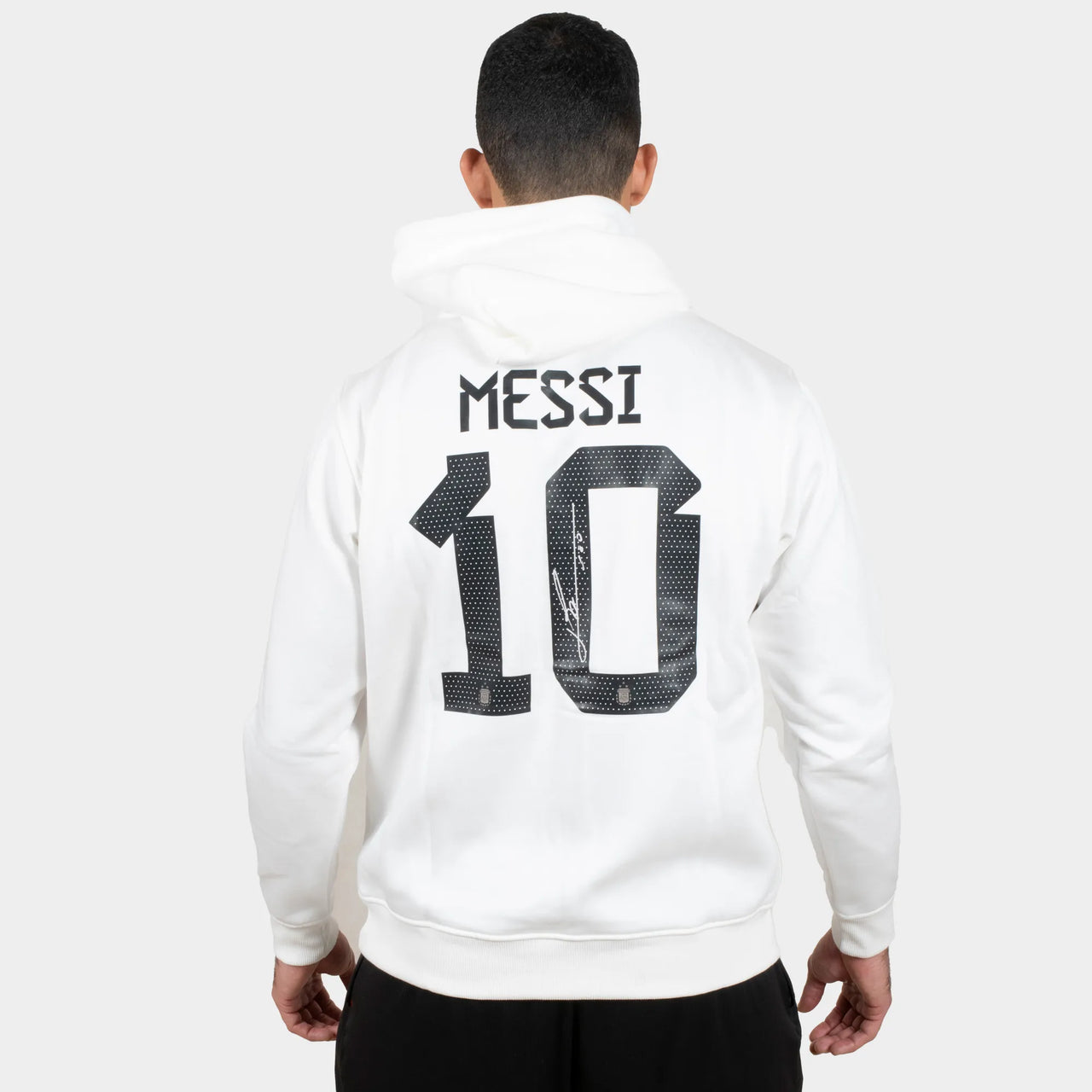 Sweat à capuche blanc trois étoiles Argentine