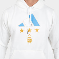 Thumbnail for Sweat à capuche blanc trois étoiles Argentine