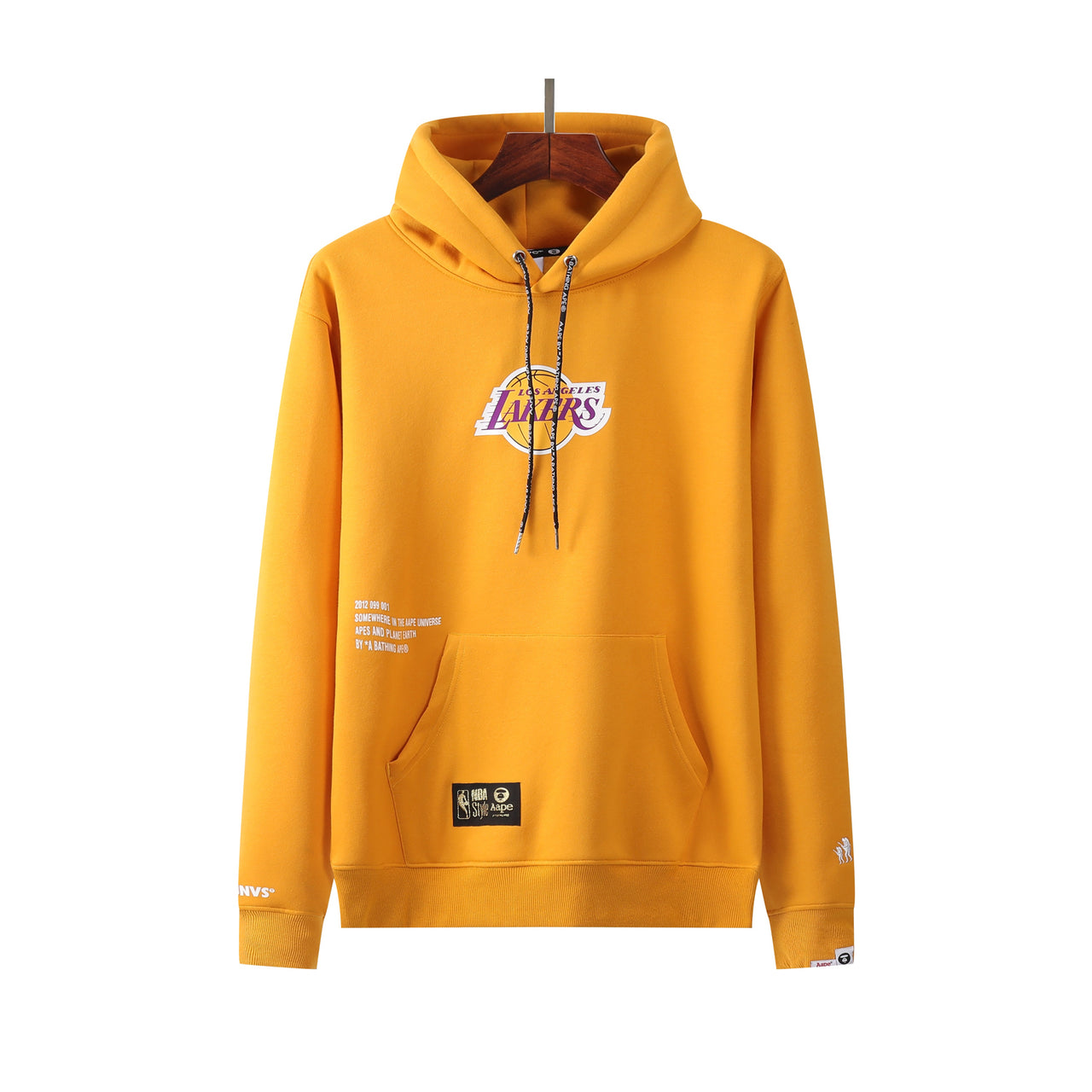 Sweat à capuche jaune La Lakers pour hommes