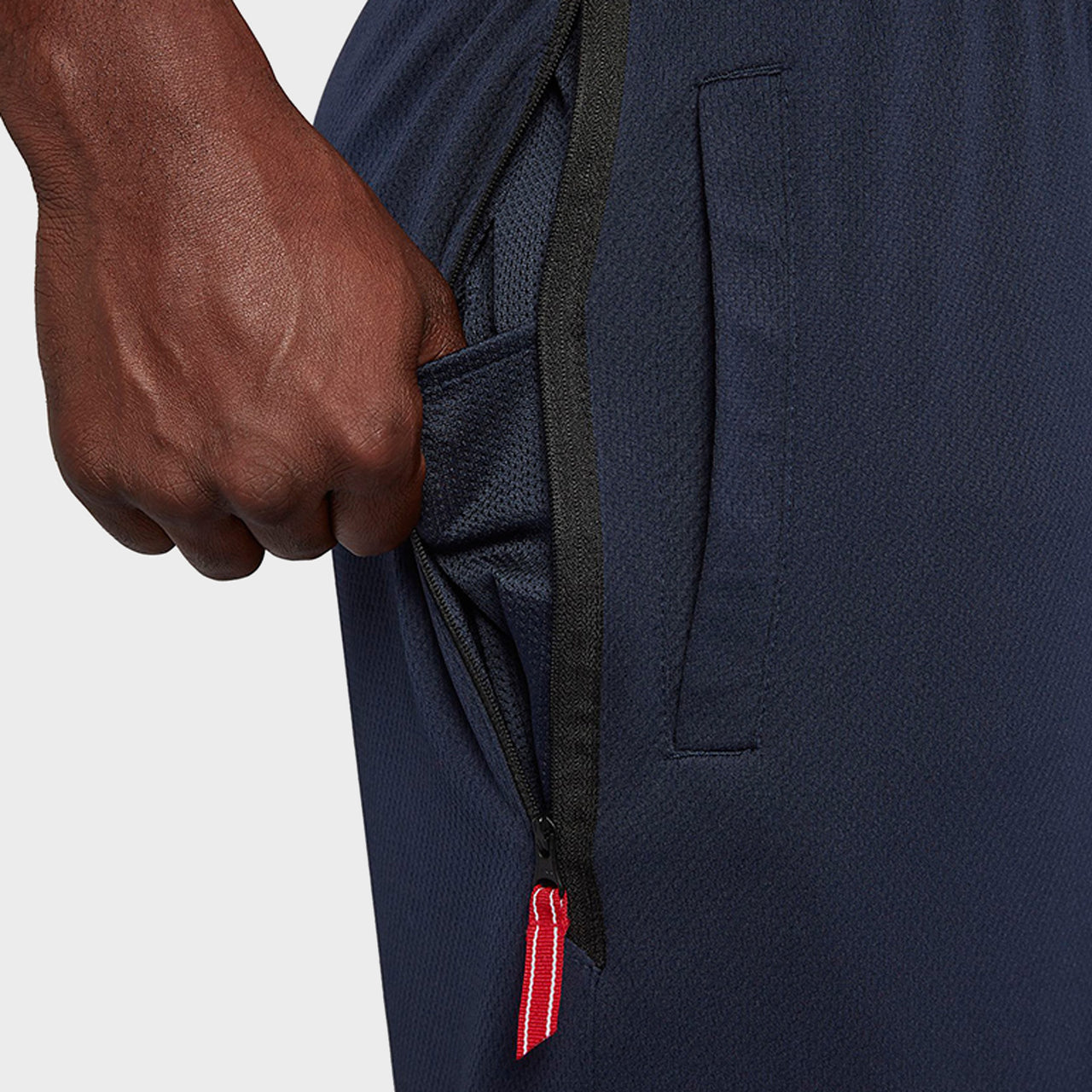 Short de basket-ball rouge marine pour hommes