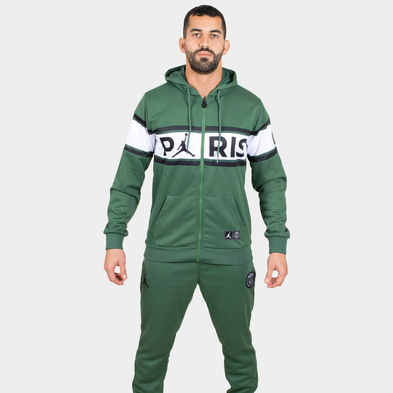 Sweat à capuche vert Paris Saint Germain 21/22 Homme