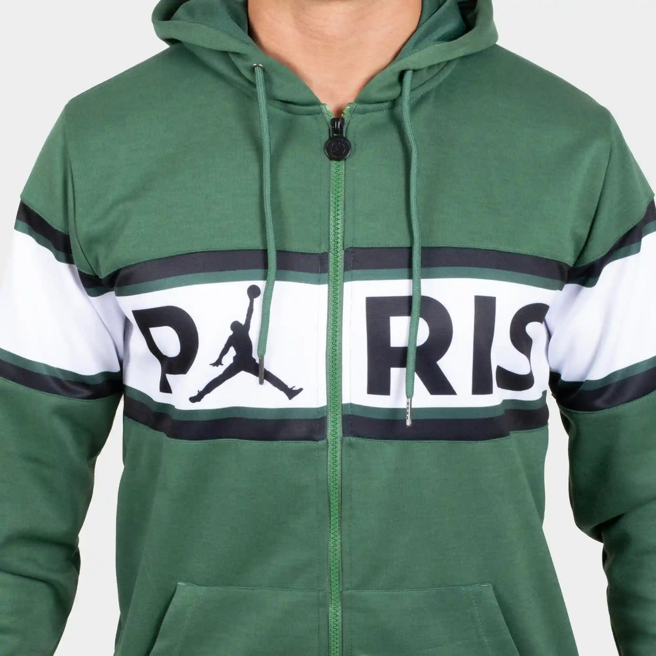 Sweat à capuche vert Paris Saint Germain 21/22 Homme