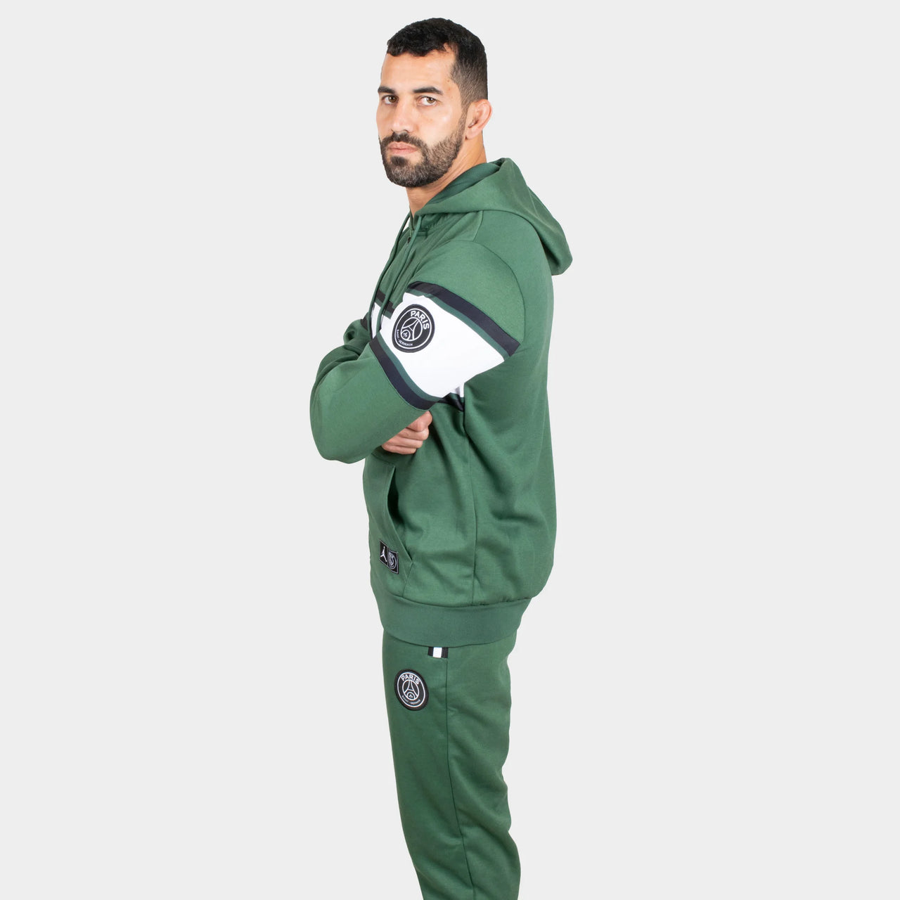 Sweat à capuche vert Paris Saint Germain 21/22 Homme