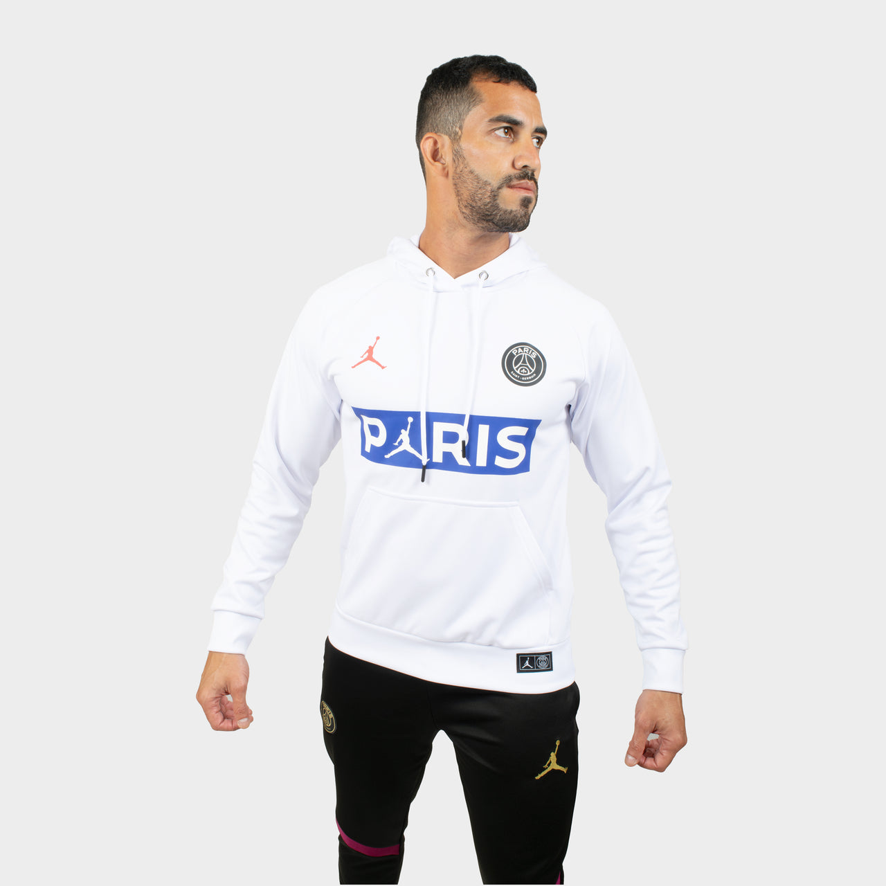 Sweat à capuche blanc Paris Saint Germain 20/21 Homme