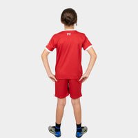 Thumbnail for Liverpool Kids Kit Home Season 23/24 Designed By Mitani Store , Regular Fit Jersey Short Sleeves And Round Neck Collar In Red Color