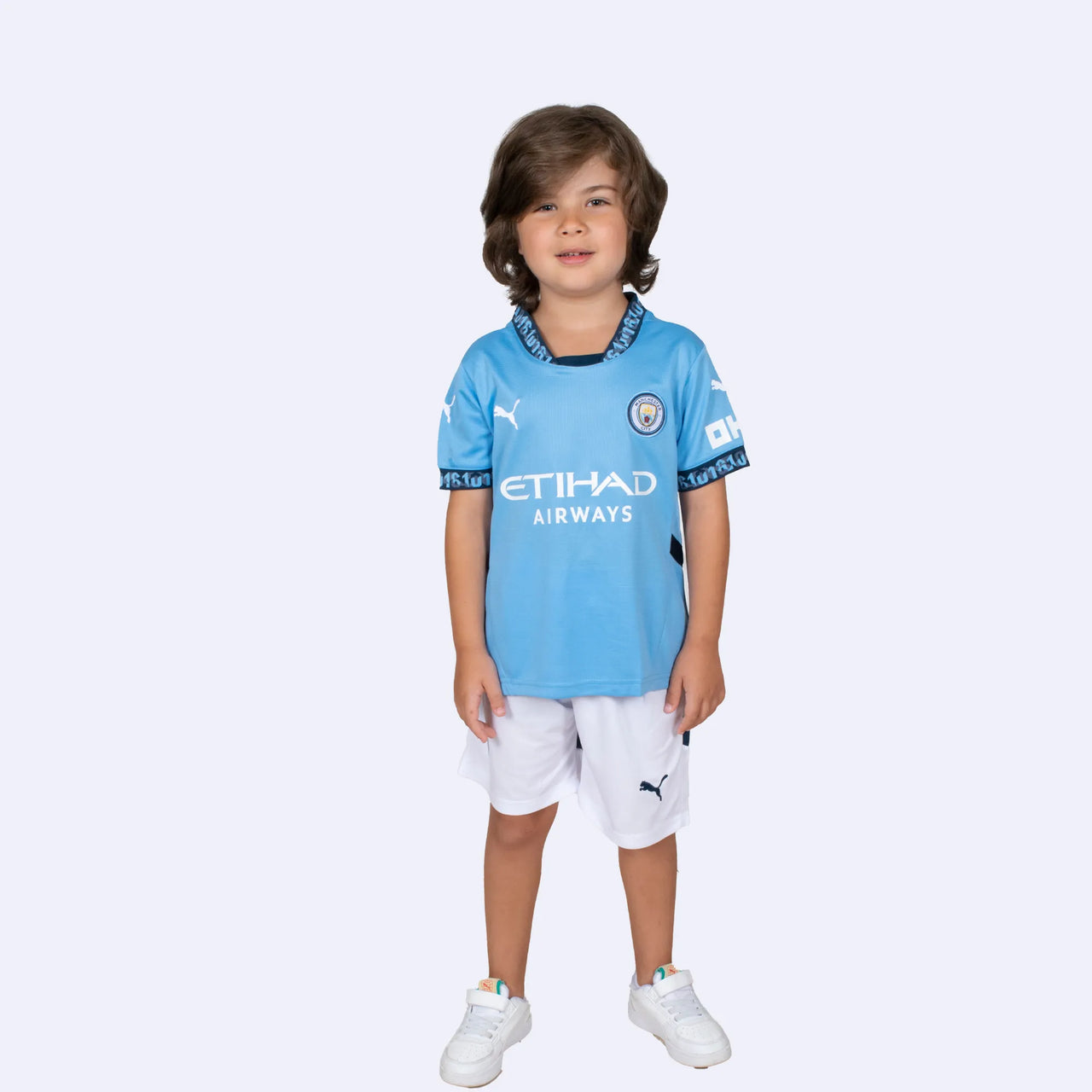 Manchester City 24 25 Kids Home Kit Mitani Store LLC