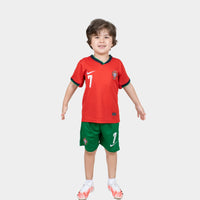 Thumbnail for Portugal Ronaldo 24/25 Kids Home Kit