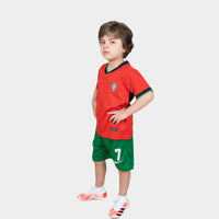 Thumbnail for Portugal Ronaldo 24/25 Kids Home Kit