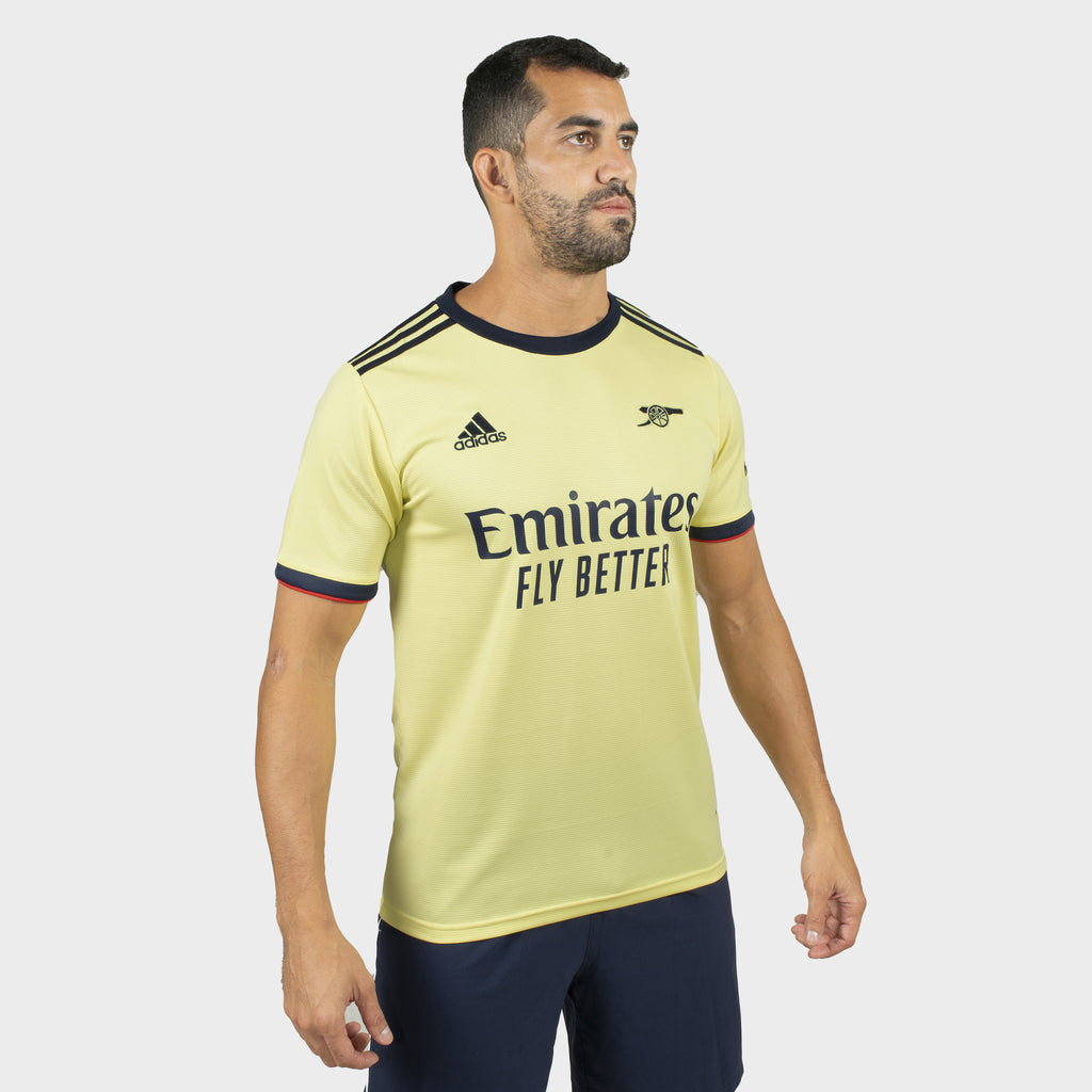 Arsenal FC Yellow Away Jersey for Men(Yellow Color Dry Fit