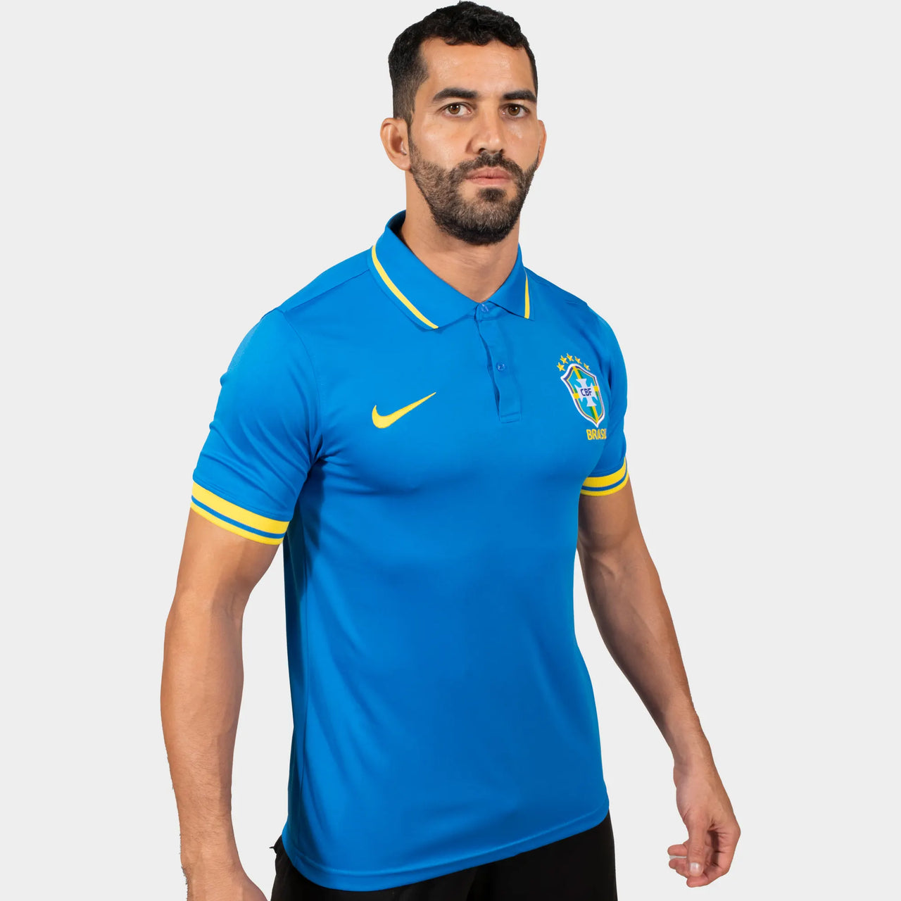 Brasilien Herren Poloshirt Blau