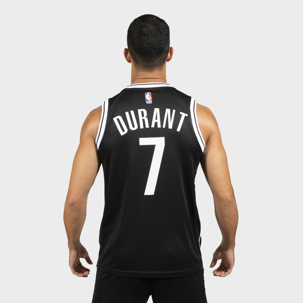 Jordan Boys Kevin Durant Nets Statement Swingman Jersey - Black/White Size M