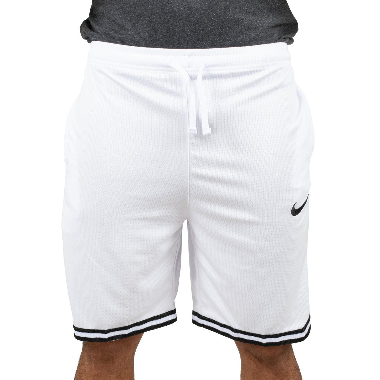 Basketball-Dry-Fit-Shorts für Herren in Weiß