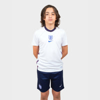 Thumbnail for England 20/21 Heimtrikot für Kinder – dunkelblaue Shorts