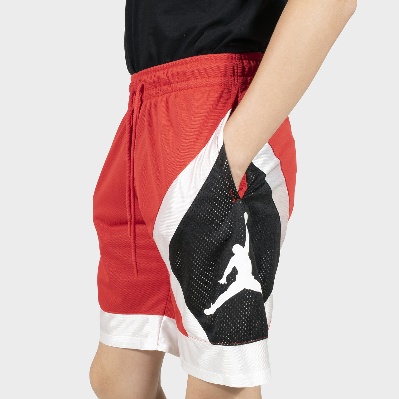 Short de basket-ball Jordan en maille rouge pour hommes