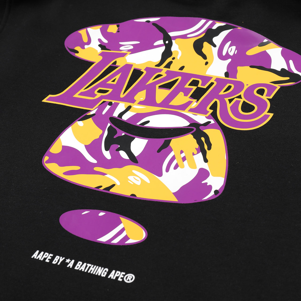 Sweat à capuche noir pour hommes La Lakers